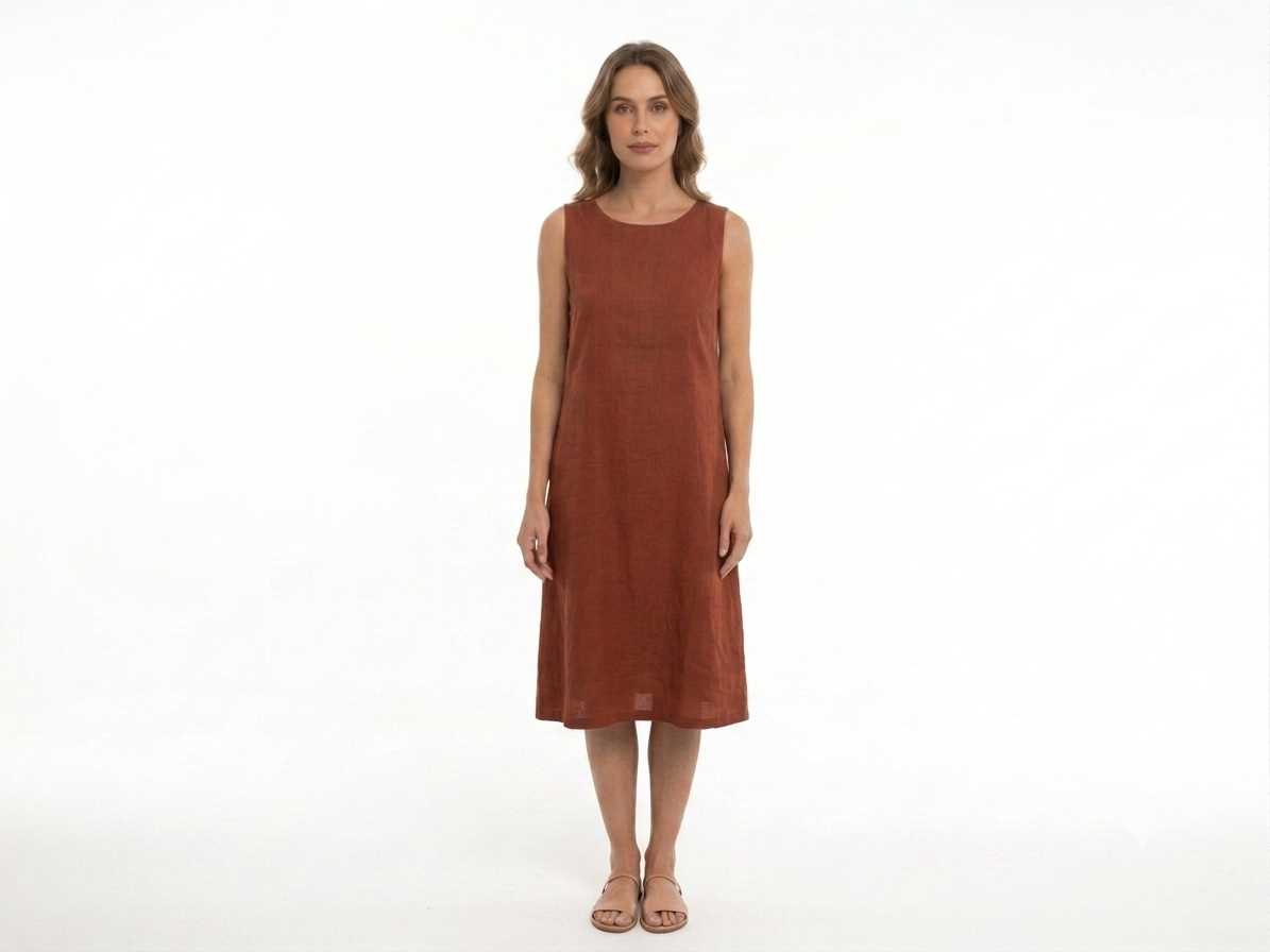 SLEEVELESS MIDI DRESS