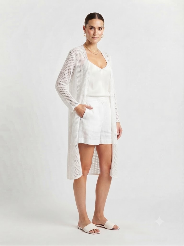 Pure Mesh Kaftan 