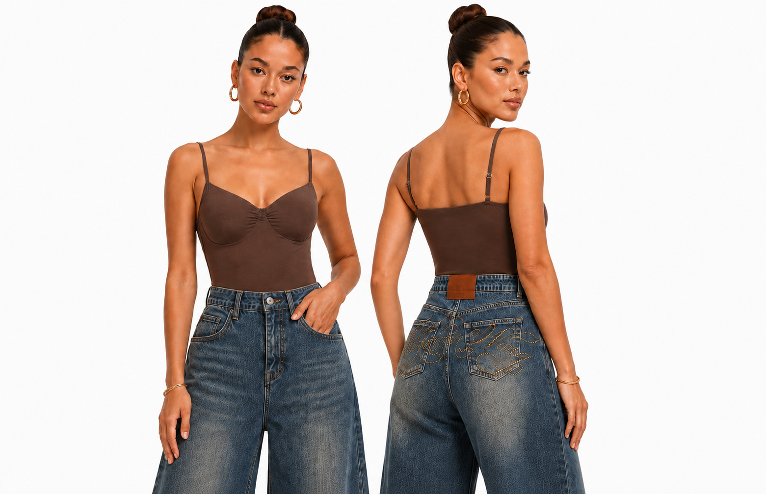 BROWN BODYSUIT 