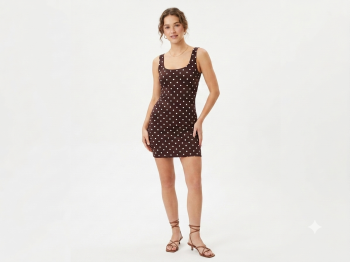 POLKA DOT MINI DRESS