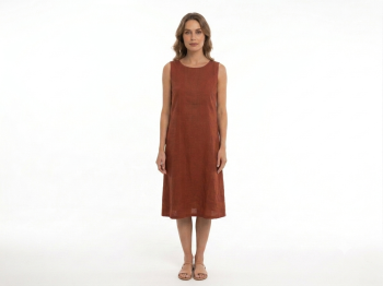 SLEEVELESS MIDI DRESS
