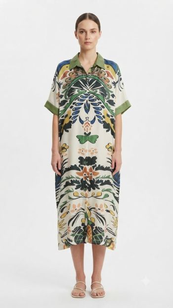 Butterfly Botanical Dress