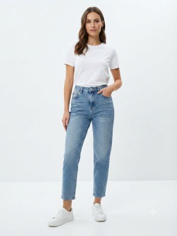 Classic Blue Mom Fit