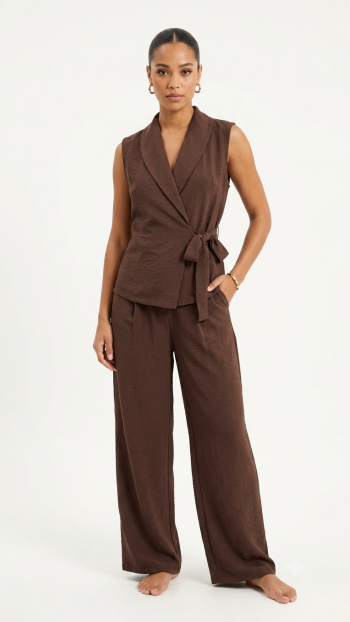 Mocha Tailored Set