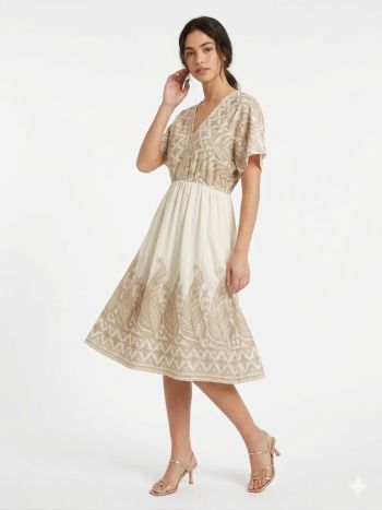 The Golden Artemis Boho Dress