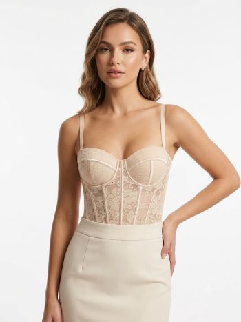Elegant Lace Corset Top 
