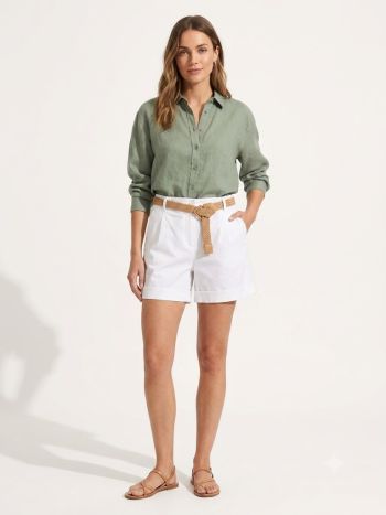 Summer Essential Belted Shorts
