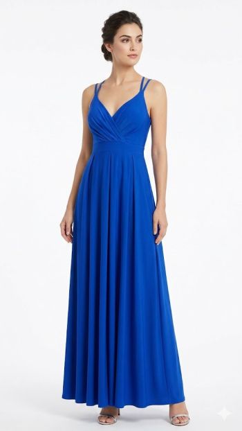 Empire Satin Maxi Dress