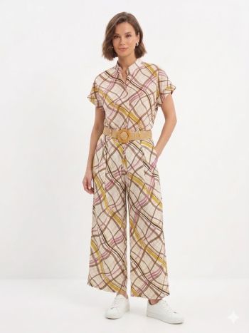 Plaid - Waist Checkered Trouser 