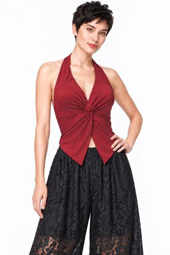 HALTER TWIST TOP