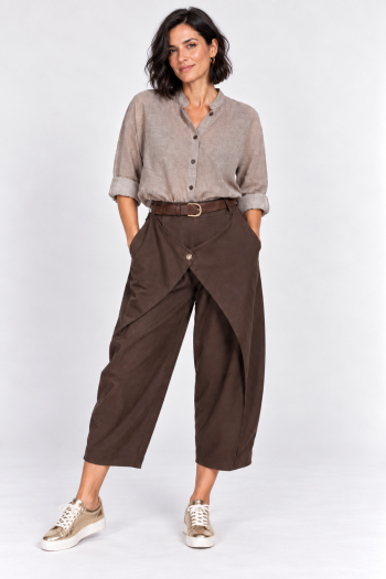 ASYMMETRICAL WRAP PANTS