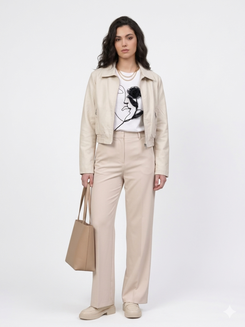 City Glow Leatherette μπουφάν Φωτογραφία από City Glow Leatherette μπουφάν