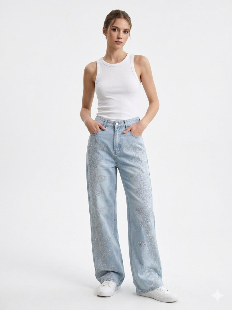 "Gala" Wide Leg τζιν Φωτογραφία από "Gala" Wide Leg τζιν