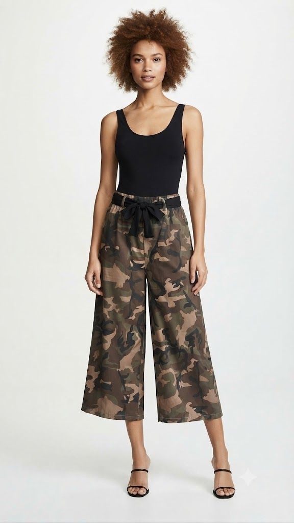 Φωτογραφία από Camouflage Trouser with Belt 