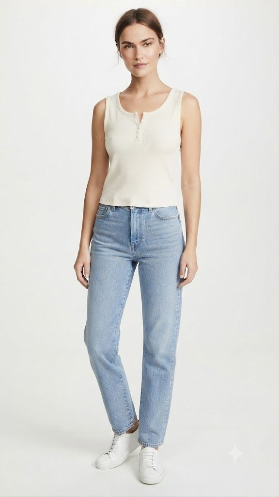 Φωτογραφία από Casual Button-Trim Camisole