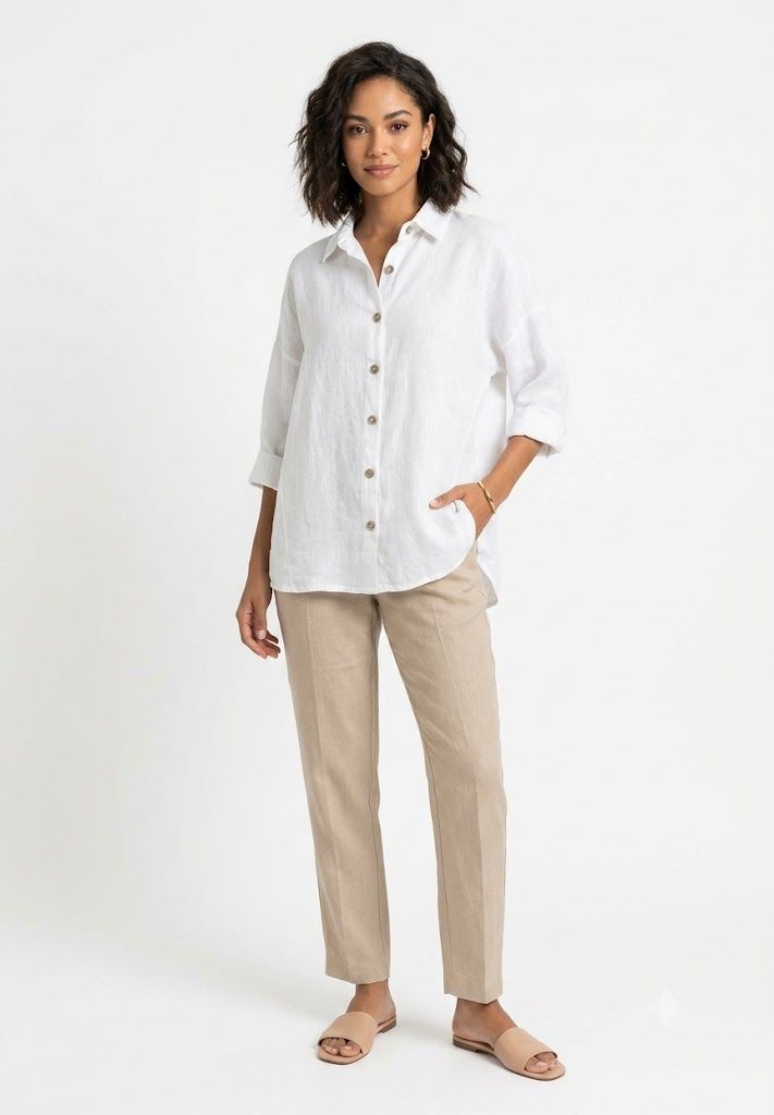 Φωτογραφία από The Timeless White Linen Shirt