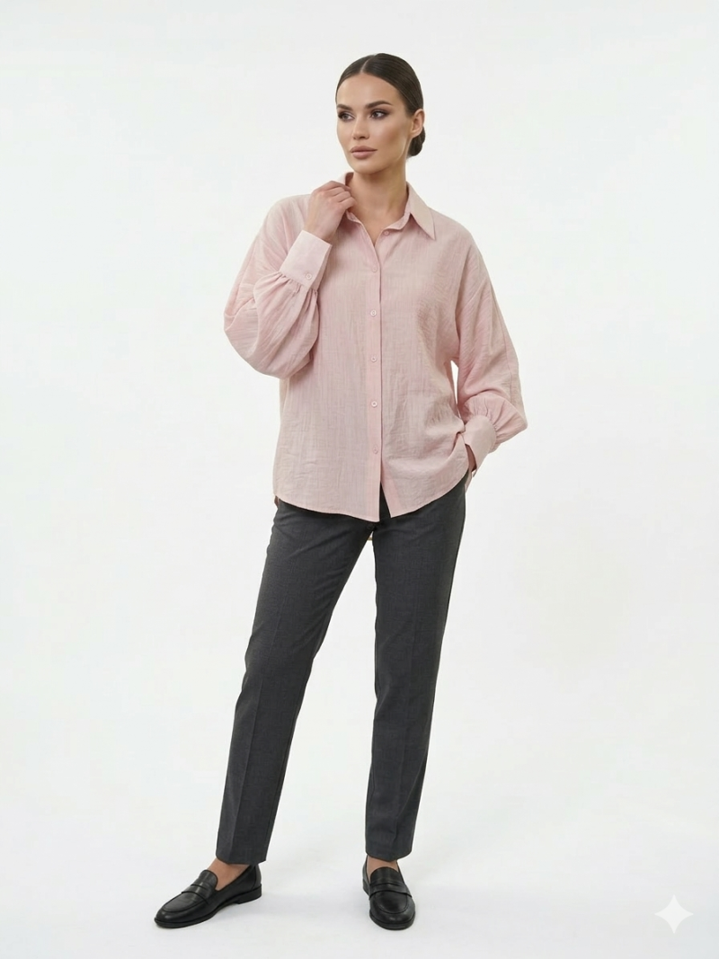 Φωτογραφία από " Blush Puff-Sleeve " πουκάμισο 