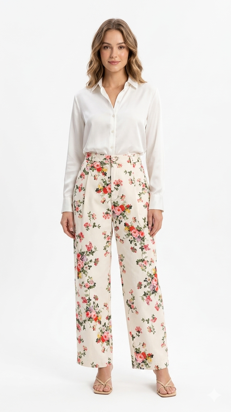 Flora Ivory Palazzo Pants Φωτογραφία από Flora Ivory Palazzo Pants