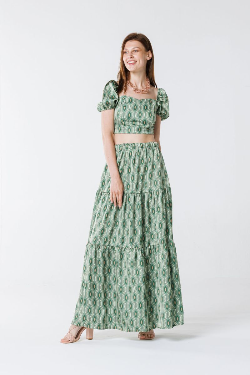 Φωτογραφία από Σετ crop top και φούστα