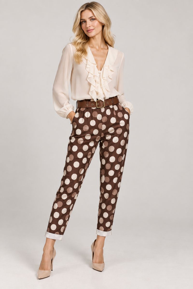 Φωτογραφία από POLKA DOT PANTS WITH BELT