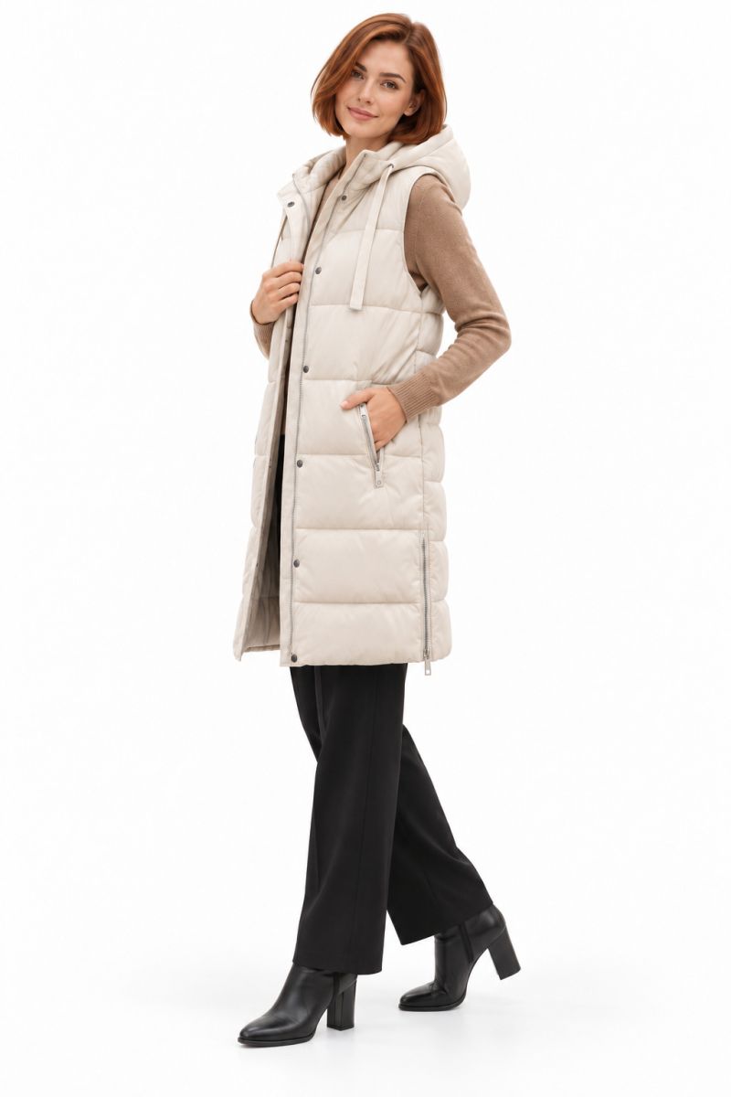 Φωτογραφία από LONG FAUX LEATHER  VEST