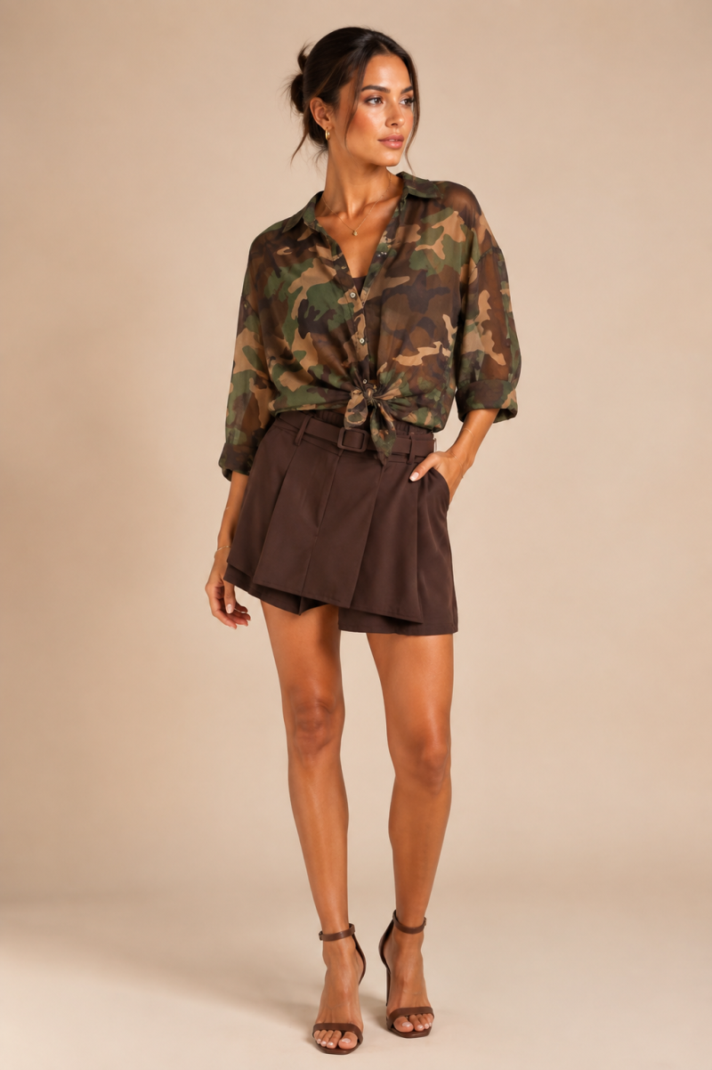 Φωτογραφία από BROWN TAILORED SKORT